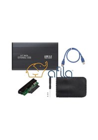 Resim Afila 2.5" Usb 3.0 Harici Harddisk Hdd Kutusu Sata Disk Siyah Plastik 