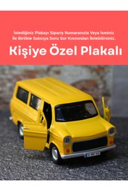 Resim bebeym Ford Transit Metal Minibüs - Otosan Metal Oyuncak Araba - Işıklı ve Sesli Sarı 