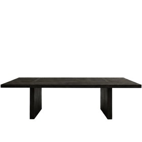 Resim Tocco Rectangular M Dining Table Black Oak 