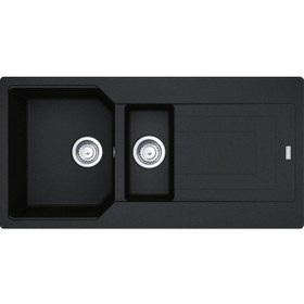 Resim Franke Urban Ubg 651-100 Nero Granit Eviye + Active Plus Doccia 2.0 Batarya Seti 