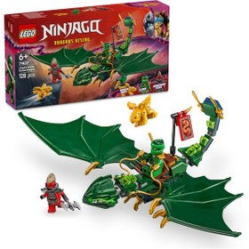 Resim LEGO® NINJAGO® Lloyd’un Yeşil Orman Ejderhası 71829 - 6 Yaş ve Üzeri Çocuklar için 2 Minifigürlü Yaratıcı Oyuncak Yapım Seti (128 Parça) 