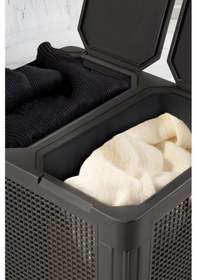 Resim Smartduo İki Bölmeli Çamaşır Sepeti 84lt. Antrasit 