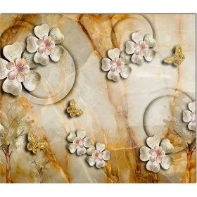 Resim Olinpa Cam Ocak Arkası Koruyucu | Çiçek 