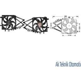 Resim Fan Motoru Opel Corsa C Combo 1,7 Td 01..03 Rezist 504625135 