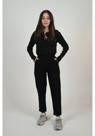 Resim Lemajh Beli Lastikli Pantolon Siyah-siyah Siyah 