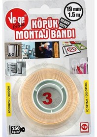 Resim Ve-ge Çift Taraflı Köpük Bant 19 MM - 1.5 M N11.2925 