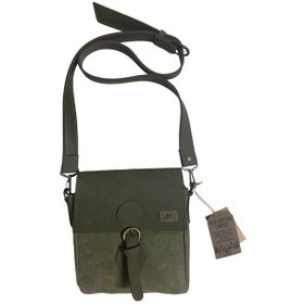 Resim Old Cotton Cargo Kaliteli Su Geçirmez Unisex Küçük Kanvas Günlük Postacı Çantası 20 Cm X 20 Cm Haki 