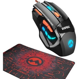 Resim Everest SGM-X7B Usb Mavi Gaming Mouse Pad ve Oyuncu 