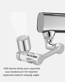 Resim Dönebilir Musluk Başlığı Lavabo Temizliği Ve El-yüz Yıkamada Semeglbl - 23 Maksimum Rahatlık 