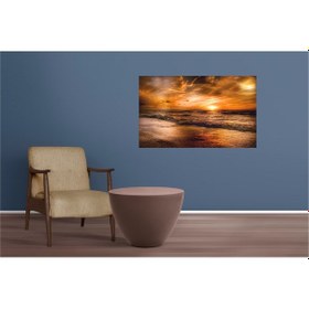 Resim Gün Batımı Manzaralı Uv Baskılı Mdf Tablo 