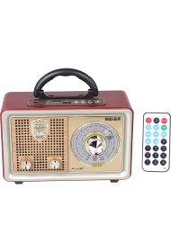 Resim Meirer M 110Bt Bluetoothlu Usb Sd Dvs Nostaljik Radyo Fm Am Sw 