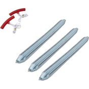 Resim Folinda Araba-motosiklet-bisiklet Lastik Tamiri Çıkarma Kılavuzu, 3'lü Çatal Çıkartıcı + Lastik Korumalı Kapak, Tamir Aracı Seti 