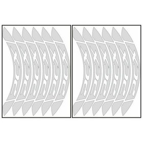 Resim Reflektör Gri Büyük Honda Pcx Uyumlu 1 Set Jant Şeridi 