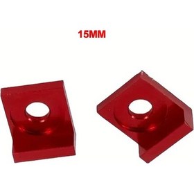 Resim Hightower 15mm Kırmızı Motosiklet Arka Çatal Ayarlı Kol Zincir Kilidi Kilogram Plakası 