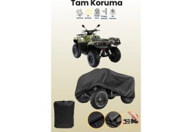 Resim Dokaca Siyah Cectek Gladiator 500 Efı Atv Brandası, Atv Koruyucu Örtüsü 