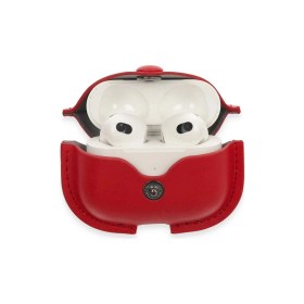 Resim AyrStore Airpods 3 (3.nesil) Çanta Deri Kılıf - Kırmızı 