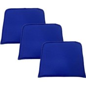 Resim Knsz sırt minderi 3 lü zng&mğr&uslu mvi suni deri cırtlı tel bar sandalyesi sırtı için 