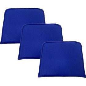 Resim Knsz sırt minderi 3 lü zng&mğr&uslu mvi suni deri cırtlı tel bar sandalyesi sırtı için 