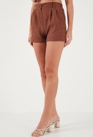 Resim Lela Kırçıllı Regular Fit Cepli Kısa Şort Bayan ŞORT 5866201 