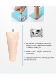 Resim Tsmpapel Koltuk Ayağı-Sehpa Ayağı-Baza Ayağı-Mobilya Ayağı-Ahşap Ayak 