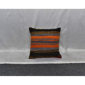 Resim Zehra Abla Halı Yeni El Dokuma Dekoratif Kilim Kırlent Yastık Kılıfı 6459 Çok Renkli 
