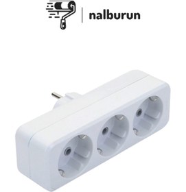 Resim Nalburun 3'lü Topraklı Golyat Üçlü Priz Çoğaltıcı 