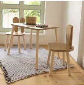 Resim Reyo Montessori Tavşancık Sandalye, Etkinlik Çocuk Sandalyesi - 1 Adet Ahşap 