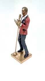 Resim Trompet Çalan Siyahi Erkek Caz Müzisyeni Biblo 