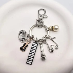 Resim Saksafon Nota Figürlü Anahtarlık 