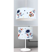 Resim Woodhub Kumaş Çocuk Odası Dijital Baskılı Sarkıt Avize ve Masaüstü Abajur Avize Model 004 20 x 30 Klasik 2 