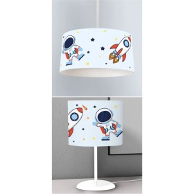 Resim Woodhub Kumaş Çocuk Odası Dijital Baskılı Sarkıt Avize ve Masaüstü Abajur Avize Model 004 20 x 30 Klasik 2 