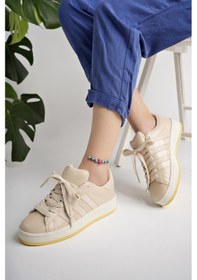 Resim Muggo Kampus Garantili Kadın Ortopedik Günlük Bağcıklı Yürüyüş Koşu Sneaker Spor Ayakkabı 001 