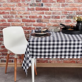 Resim DC Home Kareli Masa Örtüsü - Siyah - 160x220 cm 