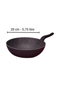 Resim Lavonnı 28 Cm Granıt Wok Tava Siyah 