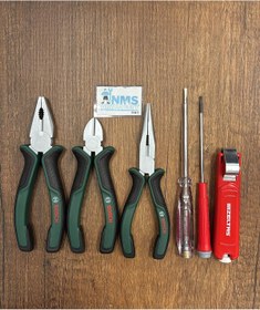 Resim Bosch 6 Parça Çok Amaçlı El Aleti Seti İzeltaş Kontrol Kalemi Joker Klemens NMS HIRDAVAT 