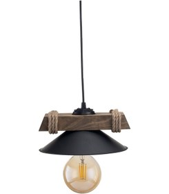 Resim Ahşap Tekli Modern Sarkıt Koyu Renk Şapkalı Renk 