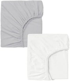 Resim 2 Adet 70 x 120 x 20 cm Anne Yanı Lastikli Penye Kumaş Bebek Çarşafı 