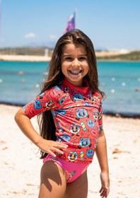 Resim Çocuk Rashguard & UV Koruyucu Kısa Kollu Mayo Red Sea - 2 YAŞ 