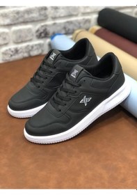 Resim Luttoon Büyük Numara 45-46-47-48-49-50 Ortopedik Erkek Spor Ayakkabı Siyah - Beyaz 