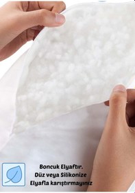 Resim 5'li Set 850 Gr Silikon Dolgulu Yastık 50x70 Cm Antialerjik Boncuk Silikon 