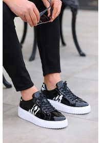 Resim Shoetyle - Siyah Rugan Deri Bağcıklı Erkek Günlük Ayakkabı 101-1100-947-siyah Siyah 