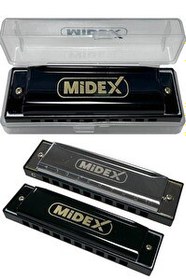 Resim Midex HN-10BK Siyah Örf Aletleri 10 Delikli Mızıka 