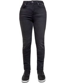 Resim The Biker Jeans Lucy Black Cordura Korumalı Motosiklet Kot Pantolonu Antrasit 