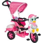 Resim Baby Poufi Penguen Ebeveyn Kontrollü Bisiklet Pembe 