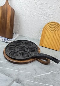 Resim Waffle Tavası - Döküm Pankek Tavası - 27 Cm 