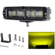 Resim Jeehugo 6 İnç 80w Led Spor Işığı - 8000lm 9-30v Dc Ip68 Su Geçirmez Siyah Alüminyum Amber Işık 