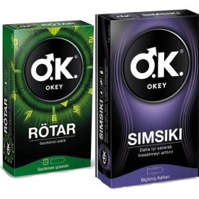Resim Okey Rötar 10'lu Prezervatif + Okey Sımsıkı 10'lu Prezervatif 