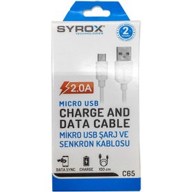Resim Syrox 2.0A Micro USB Kutulu Kablosu SYX-C65 