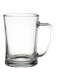 Resim 4'lü Set Kulplu Bira Bardağı 600 Ml İkea 4 Adet Cam Şeffaf Bardak 