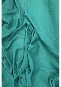 Resim Keten Kumaş - Organik Kumaş - Perde Kumaşı - Ince Keten - Kıyafet Için Kumaş Örtü Koyu Yeşil Çok Renkli 